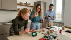 Come fare mini ghirlande natalizie con tappi di plastica: tutorial di riciclo creativo